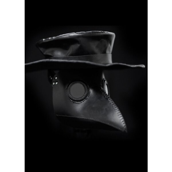 Set du docteur de la peste - masque et chapeau en cuir