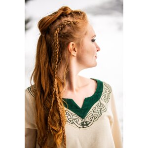 Robe viking nature/verte "Lagertha"