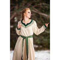 Robe viking nature/verte "Lagertha"