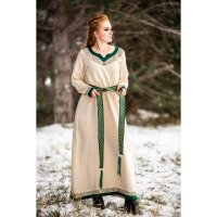 Robe viking nature/verte "Lagertha"