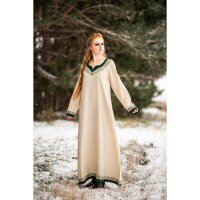 Robe viking nature/verte "Lagertha"