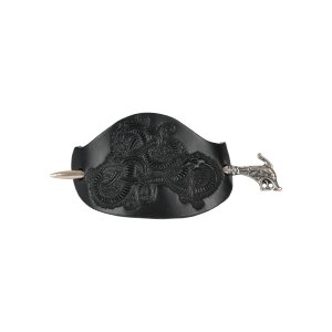 Barrette viking Haithabu en cuir avec aiguille