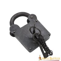 cadenas médiéval avec 2 clés