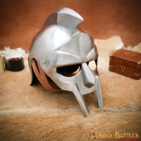 Casque légendaire en acier de gladiateur "Maximus" avec incrustation