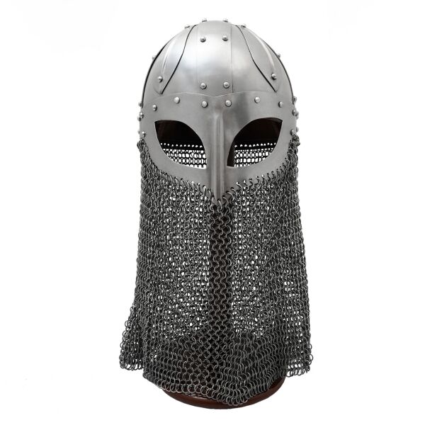 Casque à lunettes viking avec cotte de mailles non rivetée 16 Gauge (1,6 mm)