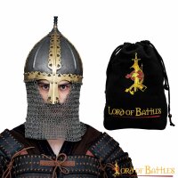 10e siècle Viking Varangian Rus Slav Gnezdovo Casque avec brins de chaîne non rivetés 16 Gauge (1,6 mm)