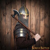 10e siècle Viking Varangian Rus Slav Gnezdovo Casque avec brins de chaîne non rivetés 16 Gauge (1,6 mm)