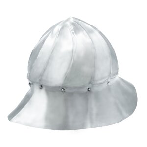 Burgundischer Kessel Helm Eisenhut 15. Jahrhundert 16...