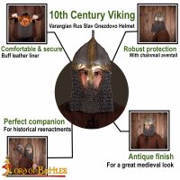 10e siècle Varangian Rus Slav Gnezdovo Helm 16 Gauge (1,6 mm)