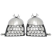 Epaulettes médiévales avec armure en écailles 20 Gauge (0,9 mm)