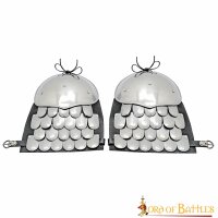 Epaulettes médiévales avec armure en écailles 20 Gauge (0,9 mm)