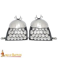 Epaulettes médiévales avec armure en écailles 20 Gauge (0,9 mm)