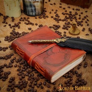 Dragon celtique Livre en cuir Carnet de chants ou journal