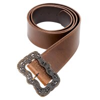 Ceinture large en cuir faite main