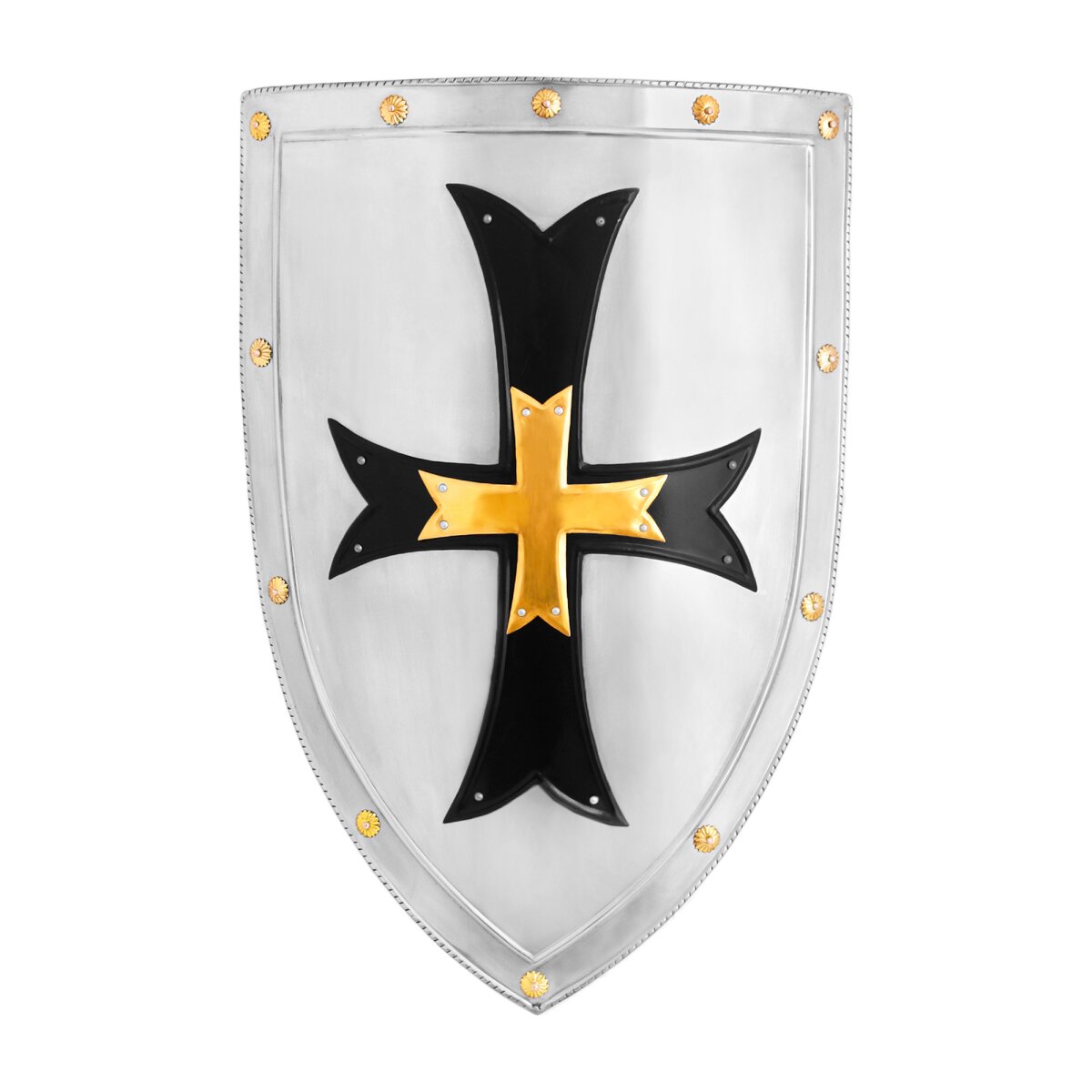 Fantasy Crusader Knight Steel Shield