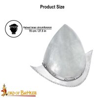 Casque Espagnol De Morion Cabasset Du 16ème Siècle Les Tercios 16 Gauge (1,6 mm)