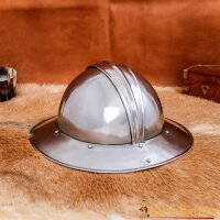 casque médiéval dinfanterie Kessel Hut ou Eisenhut Stahlhelm