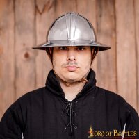 casque médiéval dinfanterie Kessel Hut ou Eisenhut Stahlhelm