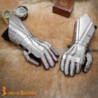 Gants darmure médiévaux tardifs / gothiques en acier 18 Gauge (1,3 mm)