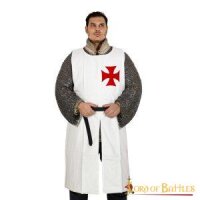 Tabard médiéval de chevalier templier en coton