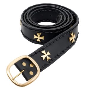 Ceinture médiévale de croisé noir