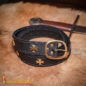 Ceinture médiévale de croisé noir