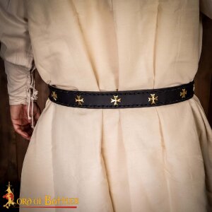 Ceinture médiévale de croisé noir