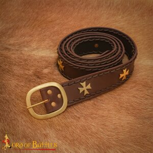 Ceinture médiévale de croisé marron