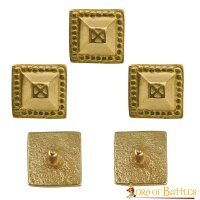Ferrure décorative pyramide laiton set de 5 pièces