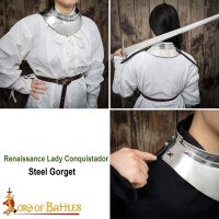 Renaissance Femmes Conquistador petite collerette ou collier danneau 16 Gauge (1,6 mm)