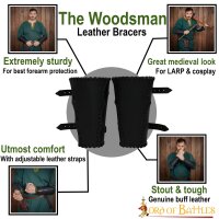 "The Woodsman" bracelets en cuir faits à la main