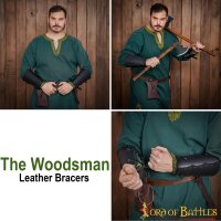 "The Woodsman" bracelets en cuir faits à la main