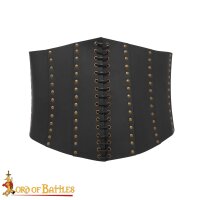 "Anne Bony" pirate sous-poitrine corsage en cuir ou corset noir