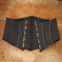 "Anne Bony" pirate sous-poitrine corsage en cuir ou corset noir