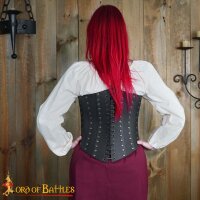 "Anne Bony" pirate sous-poitrine corsage en cuir ou corset noir