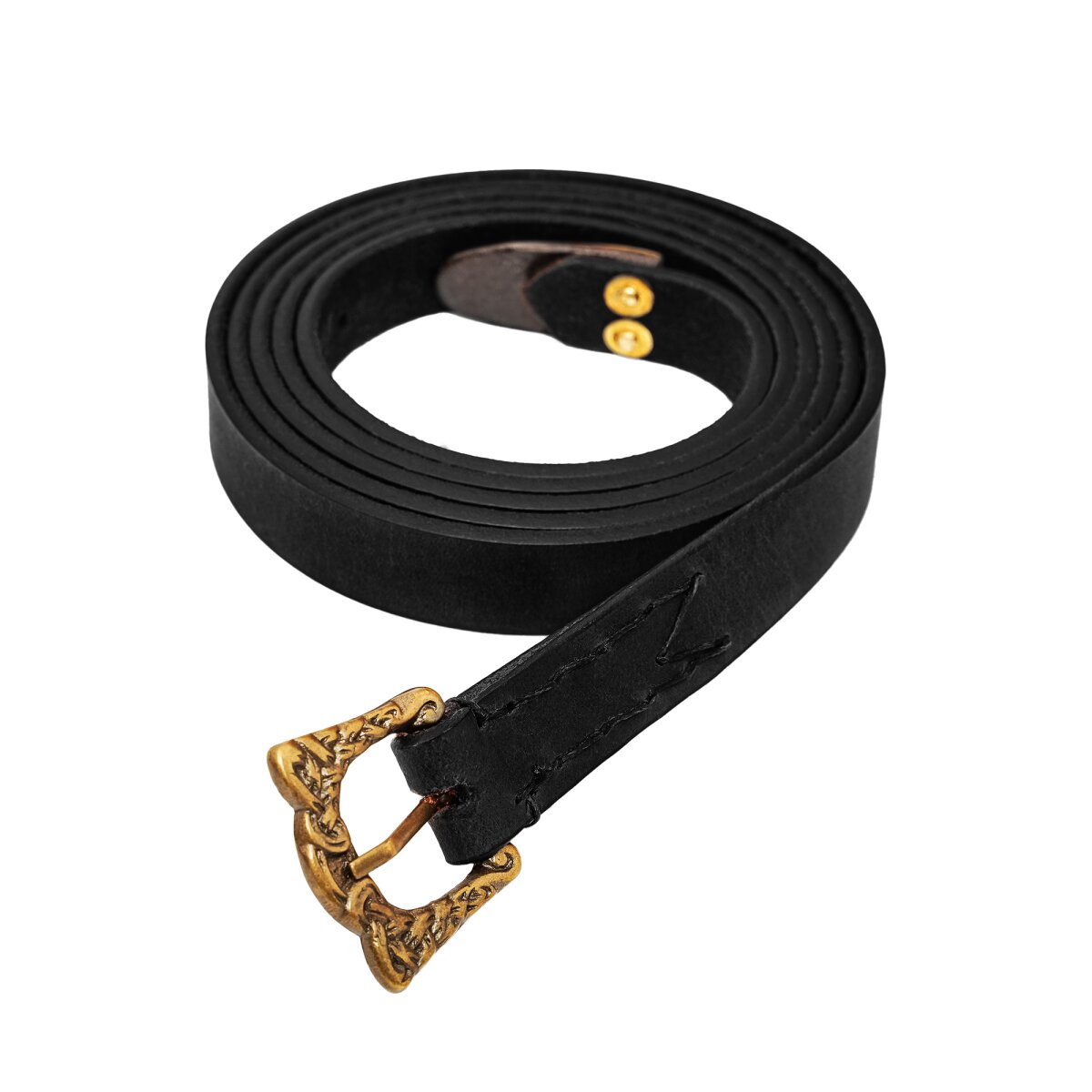 Ceinture viking en cuir décorée avec boucle...