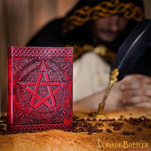 Journal "Pentagramme" rouge Journal Carnet de notes