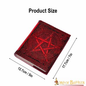 Journal "Pentagramme" rouge Journal Carnet de notes