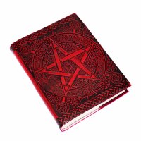 Journal "Pentagramme" rouge Journal Carnet de notes