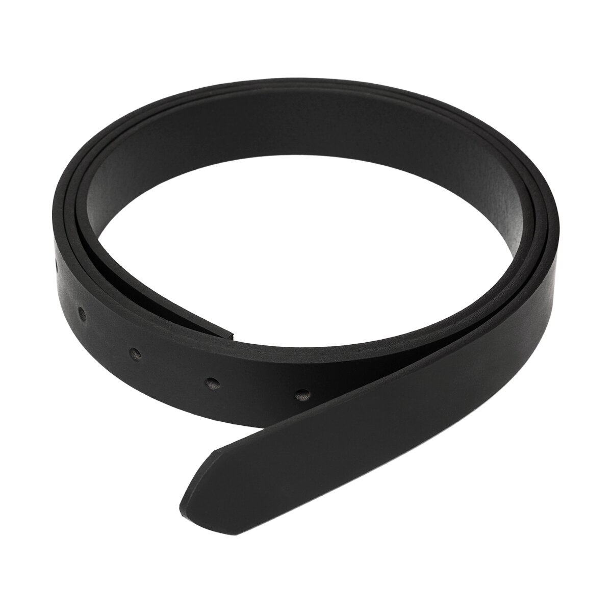 Ceinture en cuir faite main simple DIY 2,5 cm de large Noir