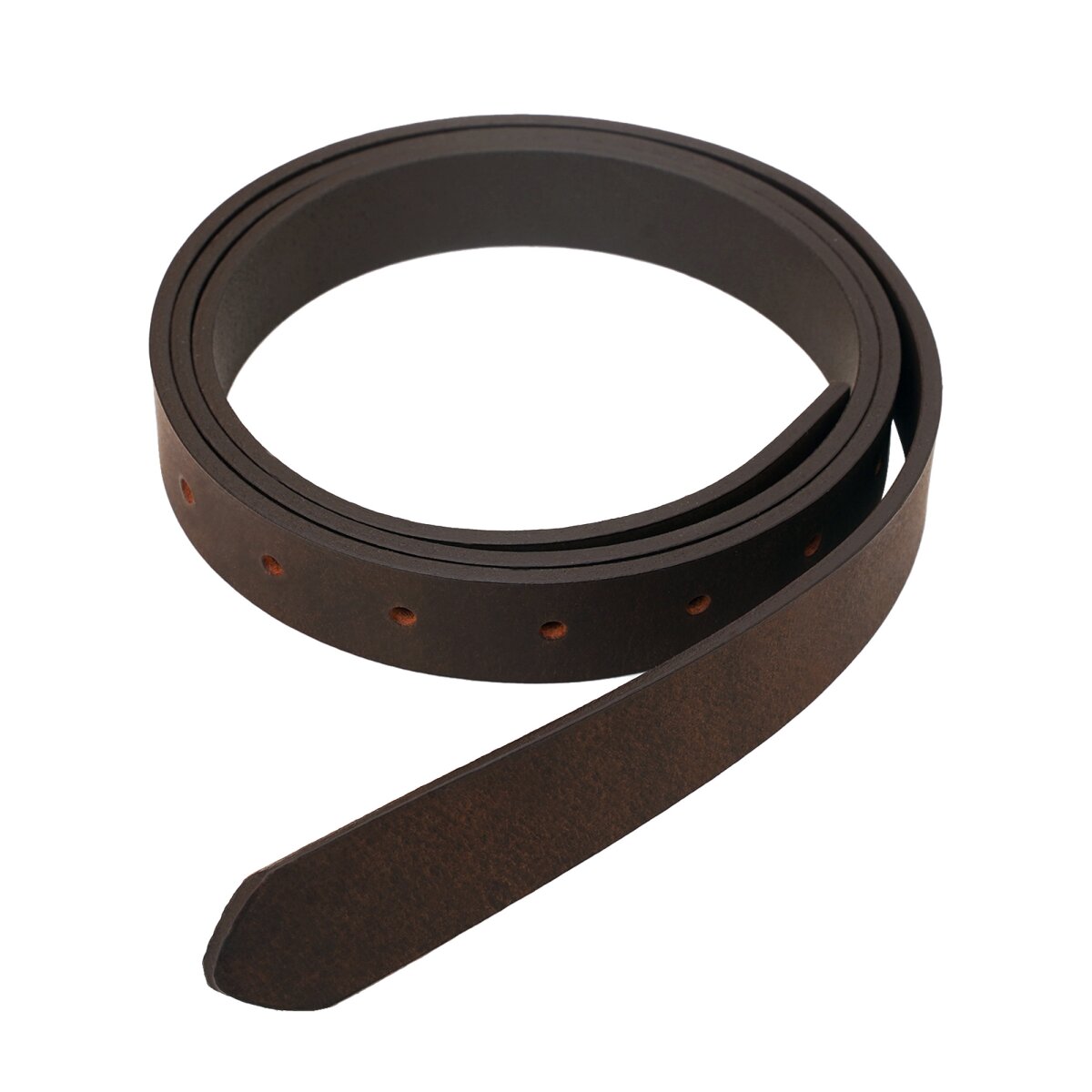 Handcrafted Plain DIY Leather Belt 2.5cm wide Brown