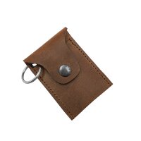 Etui à monnaie porte-clés en cuir