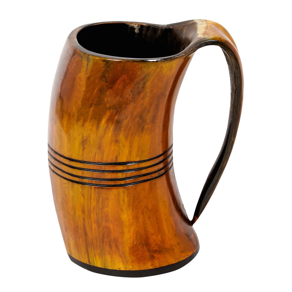 Medieval Viking Horn Tankard Beer Mug Handcrafted Genuine...