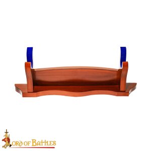 Single Tier Handcrafted Genuine Hardwood Sword and Axe Stand