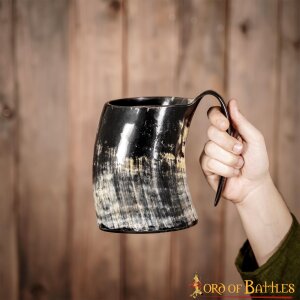 Chope de bière médiévale Viking Chope en corne
