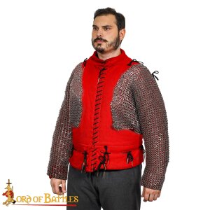 Flat Ring Chainmail Paired Full Sleeves, Riveted and...