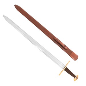 épée médiévale avec fourreau en cuir type XI Oakeshott