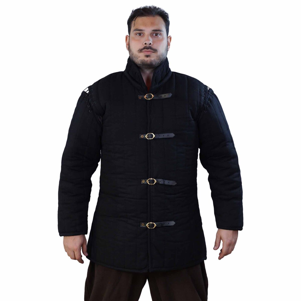 Gambeson medievale imbottito (tipo 1) con maniche annesse...