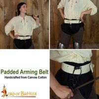 Ceinture darmure médiévale rembourrée ou pagne en toile Naturelle