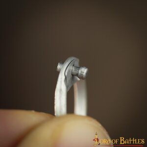 Anneaux libres Anneaux de chaîne en aluminium, anneaux ronds avec rivets champignons, ID 10 mm, épaisseur 16 Gauge (1,6 mm) bruts